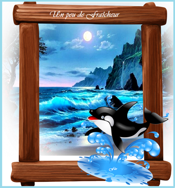 Un peu de fraîcheur (ma créa pour le défi)